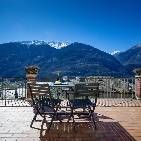 Panoramic Apartment Italian Alps Valtellina Near Sondrio, Tirano Poggiridenti Eksteriør billede