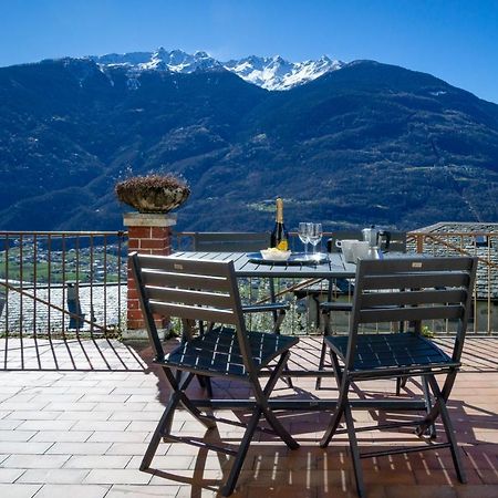 Panoramic Apartment Italian Alps Valtellina Near Sondrio, Tirano Poggiridenti Eksteriør billede