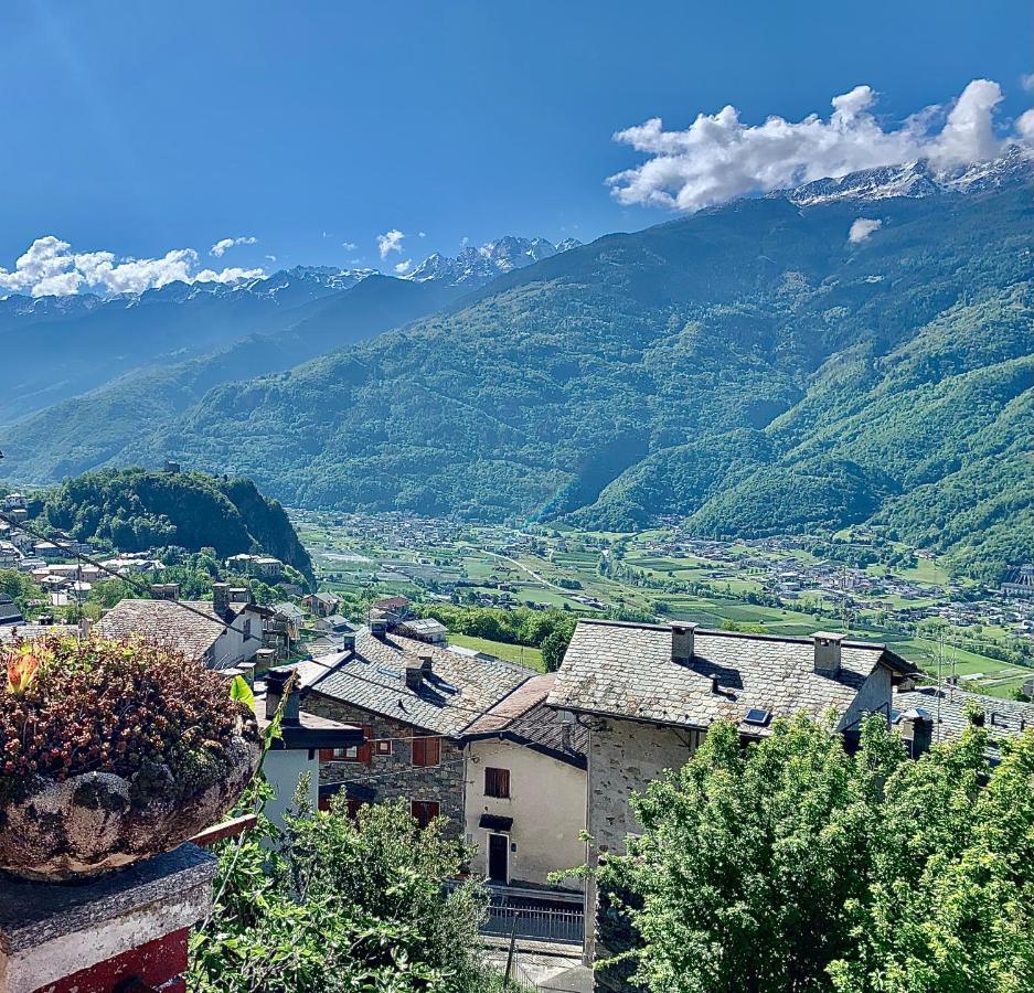 Panoramic Apartment Italian Alps Valtellina Near Sondrio, Tirano Poggiridenti Eksteriør billede